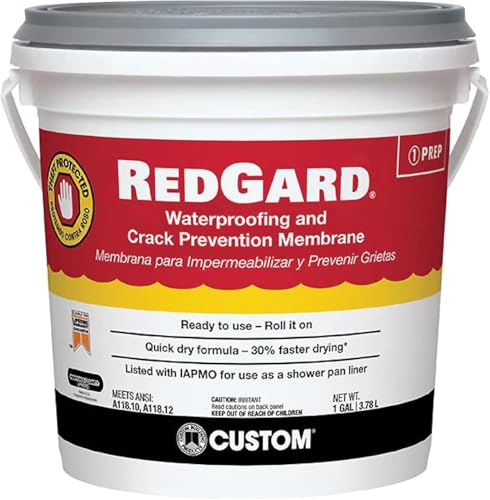RedGard BLDG Products RedGard Liquid Rubber Waterproofing Membrane 1 Gal
